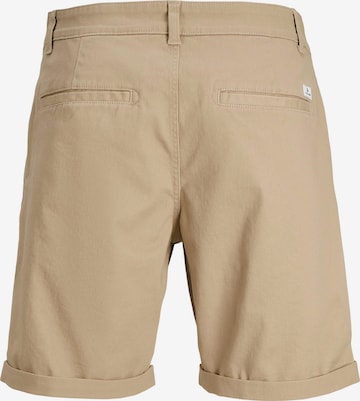 JACK & JONES Regular Pleat-Front Pants 'RICO DAVE' in Beige