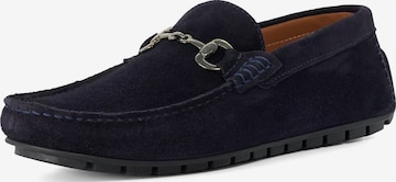 Dune LONDON Mokassin 'Brackon' in Blau: Vorderseite