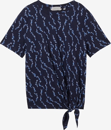 Maglietta di TOM TAILOR DENIM in blu: frontale