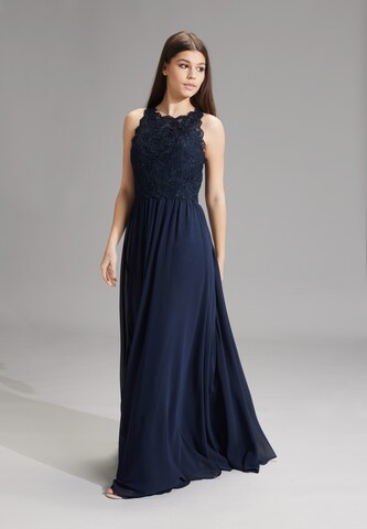 HEY KYLA Evening Dress in Blue: front
