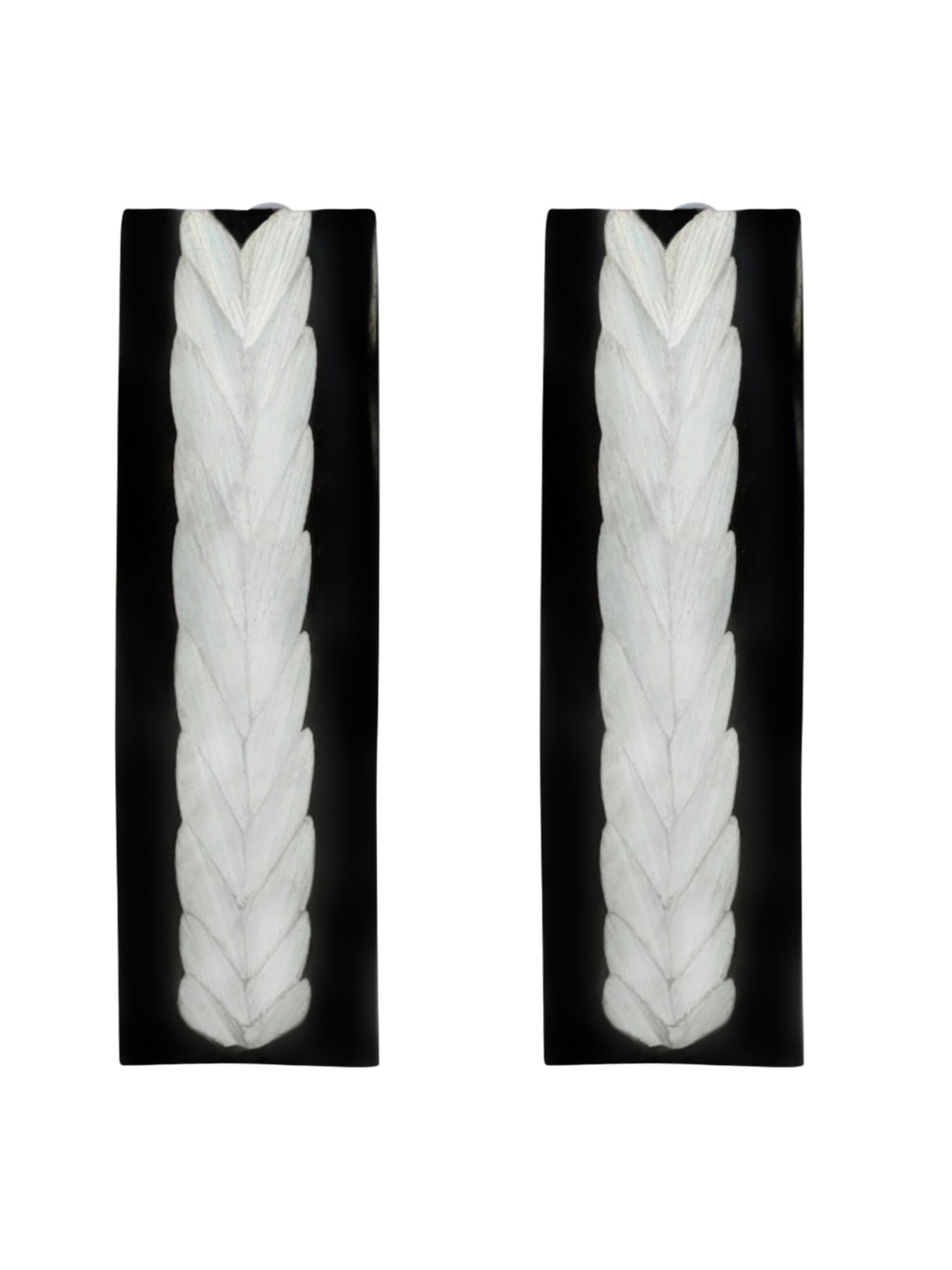 Akzent Earrings 'Jorik, Ionenplattierung' in Black: front
