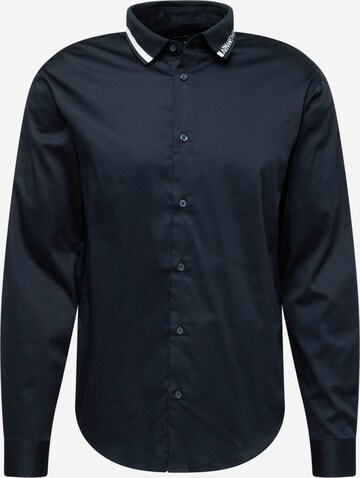 Coupe regular Chemise ARMANI EXCHANGE en bleu : devant