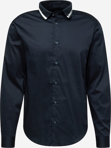 ARMANI EXCHANGE - Ajuste regular Camisa en azul: frente