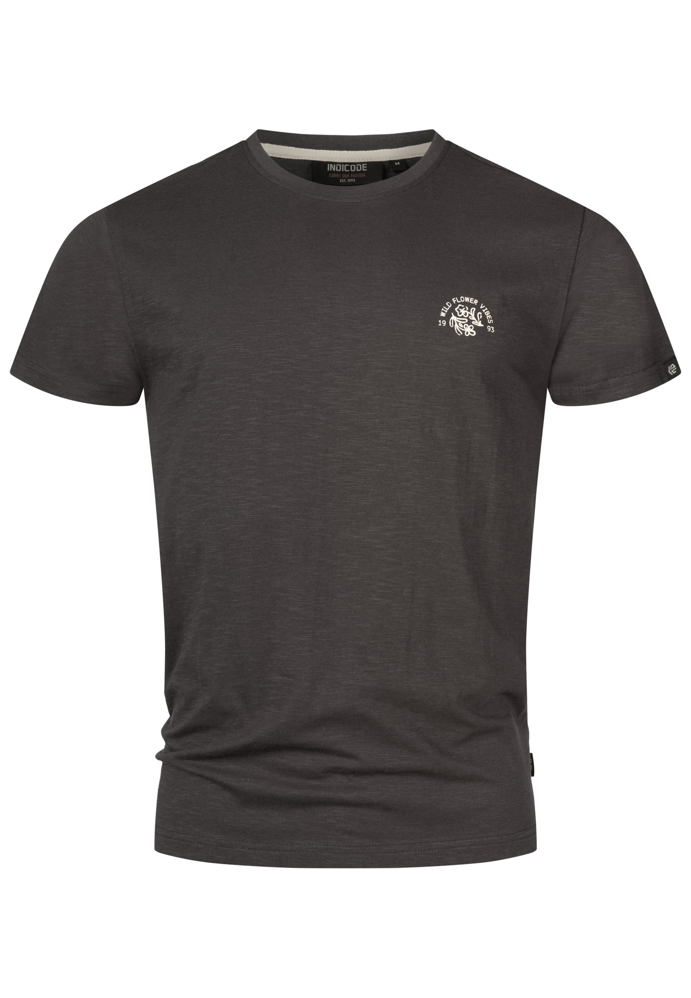 INDICODE JEANS Shirt 'Bjorn' in Black: front