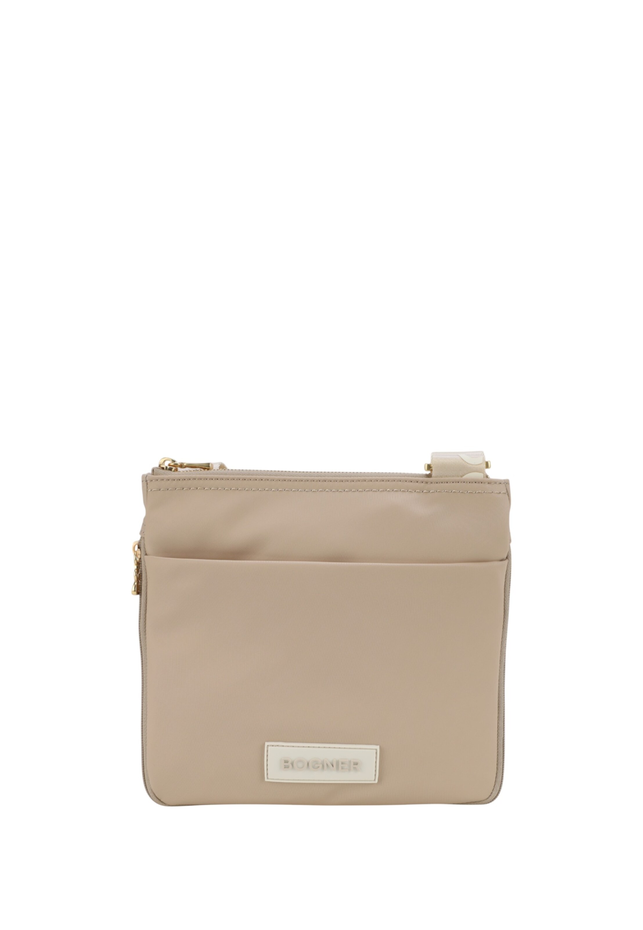 BOGNER - Mala de ombro 'Saxon Serena' em bege: frente