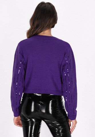 Pull-over faina en violet