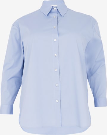 Yoek Blouse in Blauw: voorkant