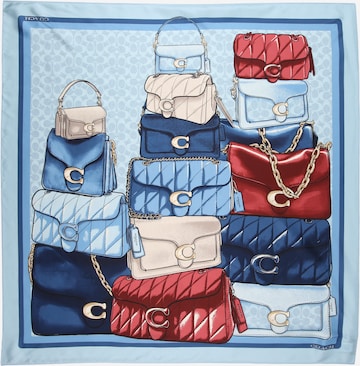 COACH - Lenço em azul: frente