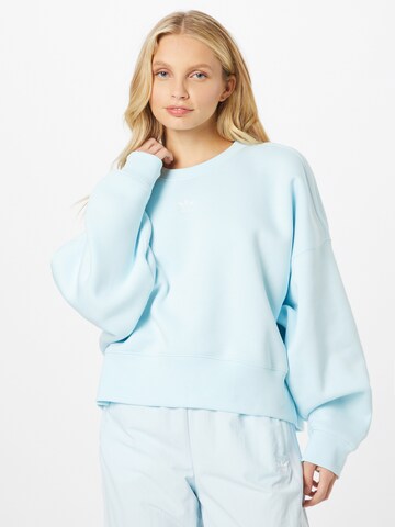 Sweat-shirt 'Adicolor Essentials Fleece' ADIDAS ORIGINALS en bleu : devant