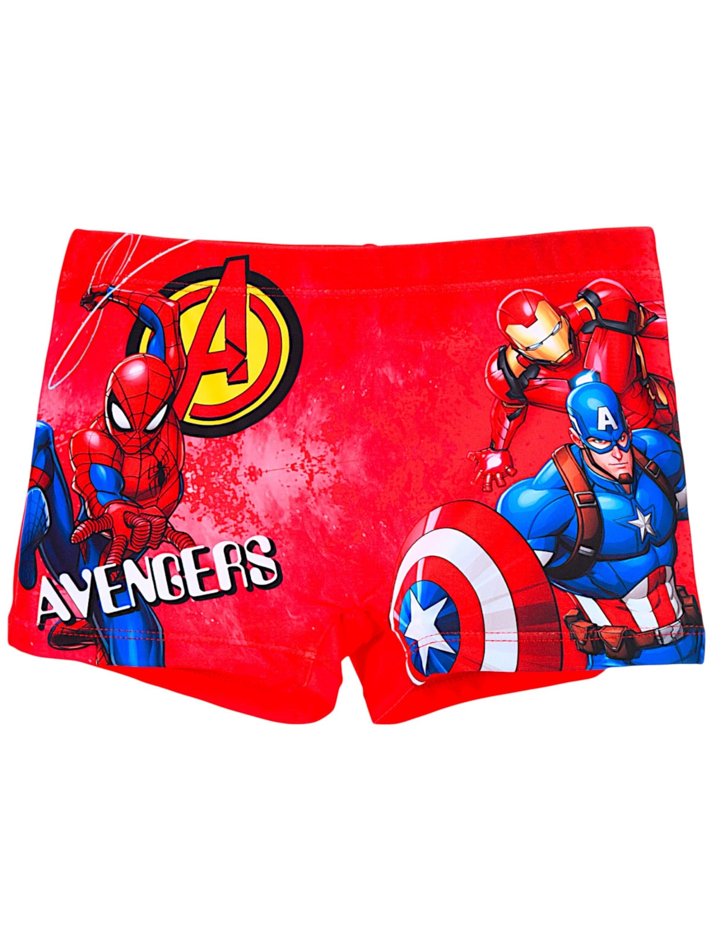 Marvel Avengers Badeshorts 'Avengers'‌‌‌‌‌ in Rot: Vorderseite