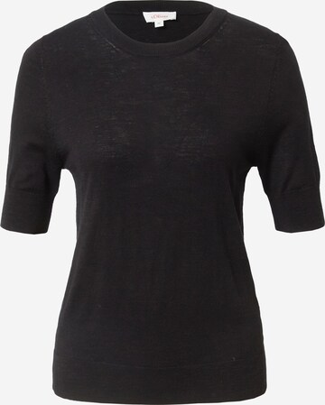 s.Oliver Sweater in Black: front