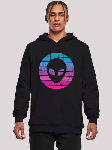 Sweat-shirt 'Alien Kopf' F4NT4STIC en noir : devant