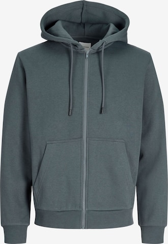 Jack & Jones Plus Sweatjacke in Grau: Vorderseite
