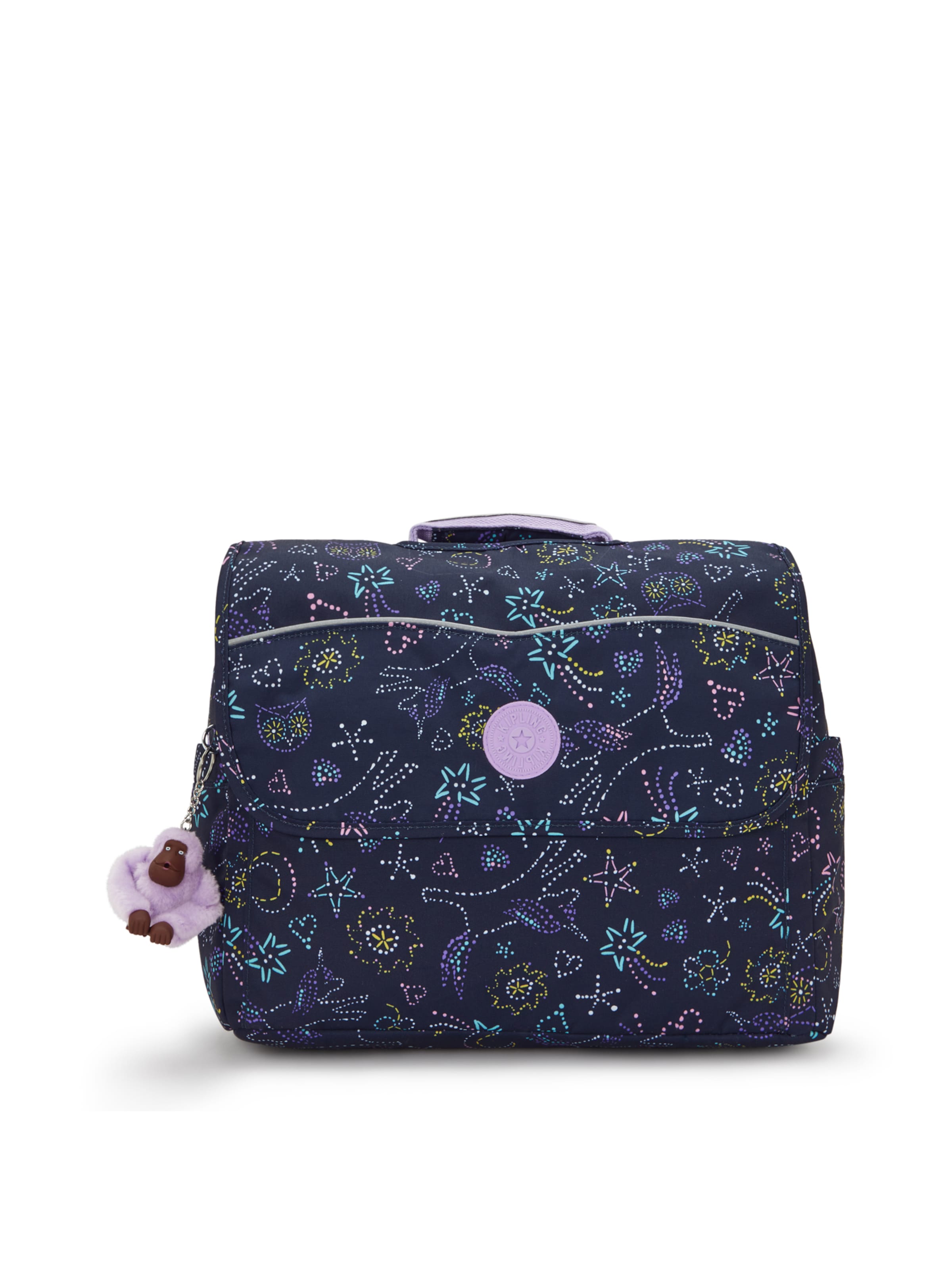 KIPLING Sac à dos 'Codie' en bleu marine / bleu clair / jaune / lavande, Vue avec produit