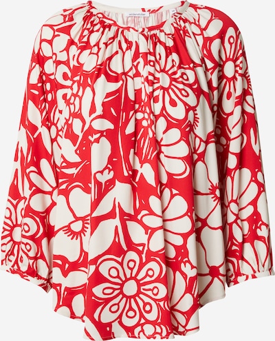 SEIDENSTICKER Bluse 'Schwarze Rose' in beige / rot, Produktansicht