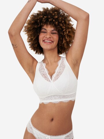 SugarShape Bralette Bra 'Emilia' in White: front