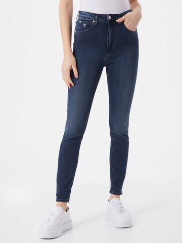 Skinny Jean Calvin Klein Jeans en bleu : devant