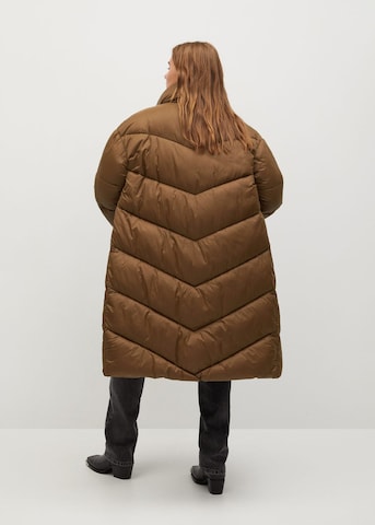 MANGO Płaszcz zimowy 'Kellogs' w kolorze brązowy