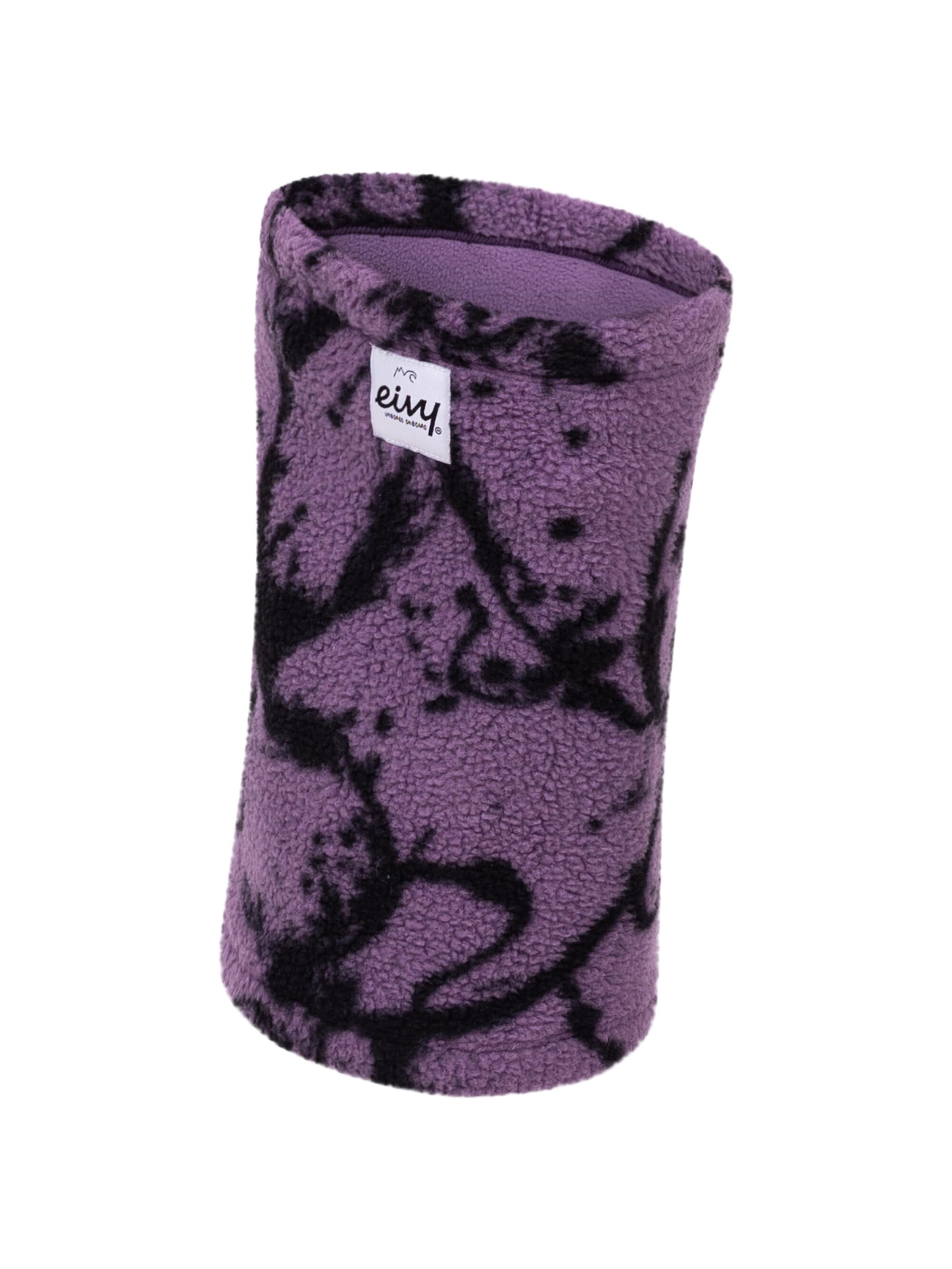 Eivy Neckwarmer Sherpa Mütze Halswärmer mit Kordelstopper in Schwarz