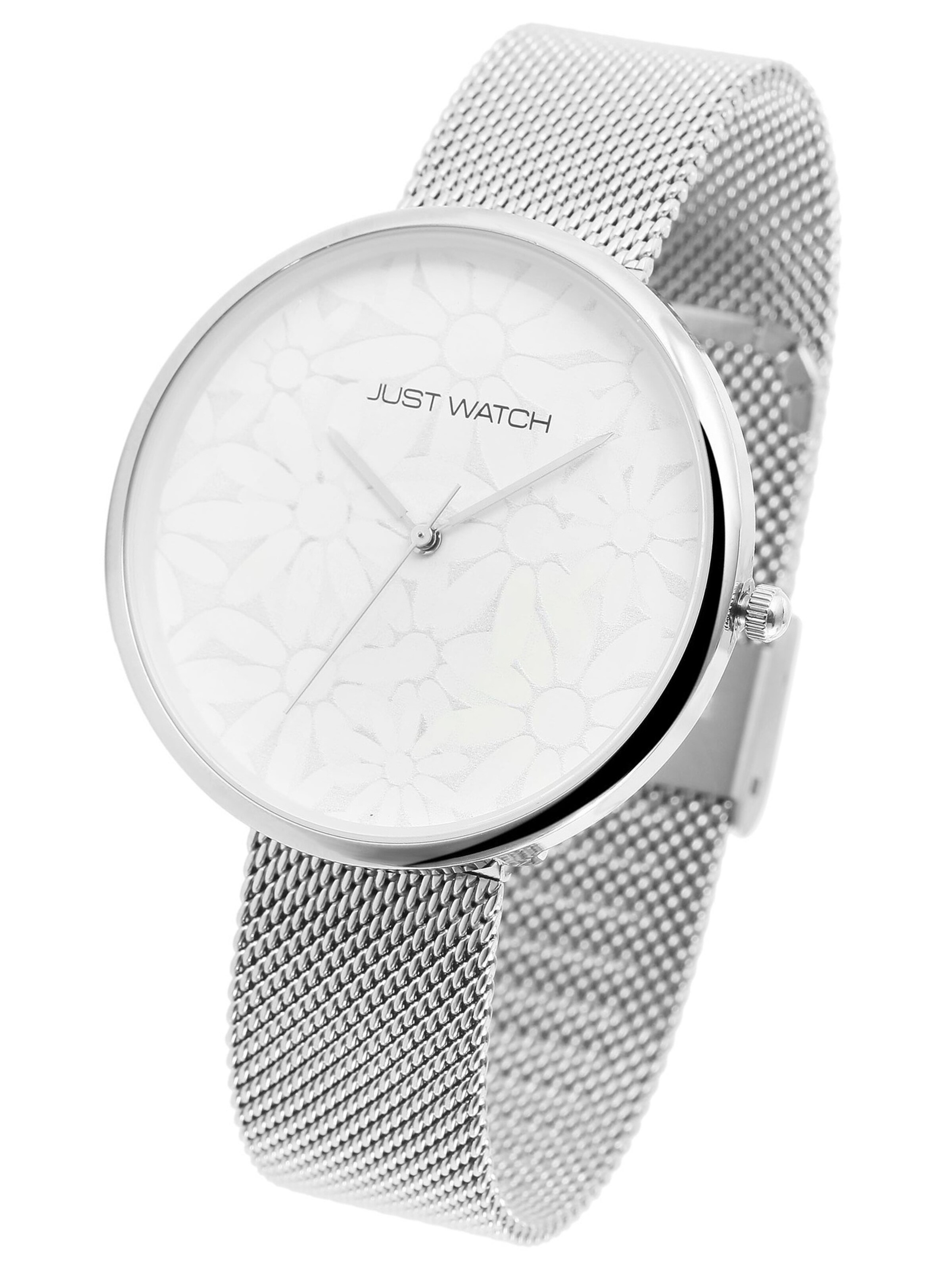 Just Watch Analoguhr 'Floriane, 3 ATM'‌‌‌ in Silber