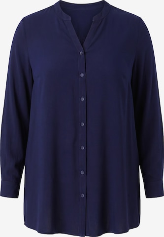 MIAMODA Blouse in Blue: front