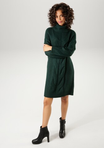 Aniston CASUAL Knitted dress in Green