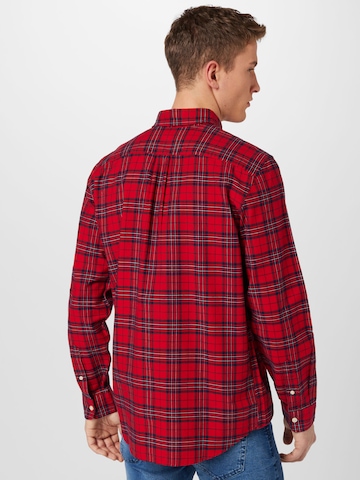 GAP Regular fit Button Up Shirt in Red