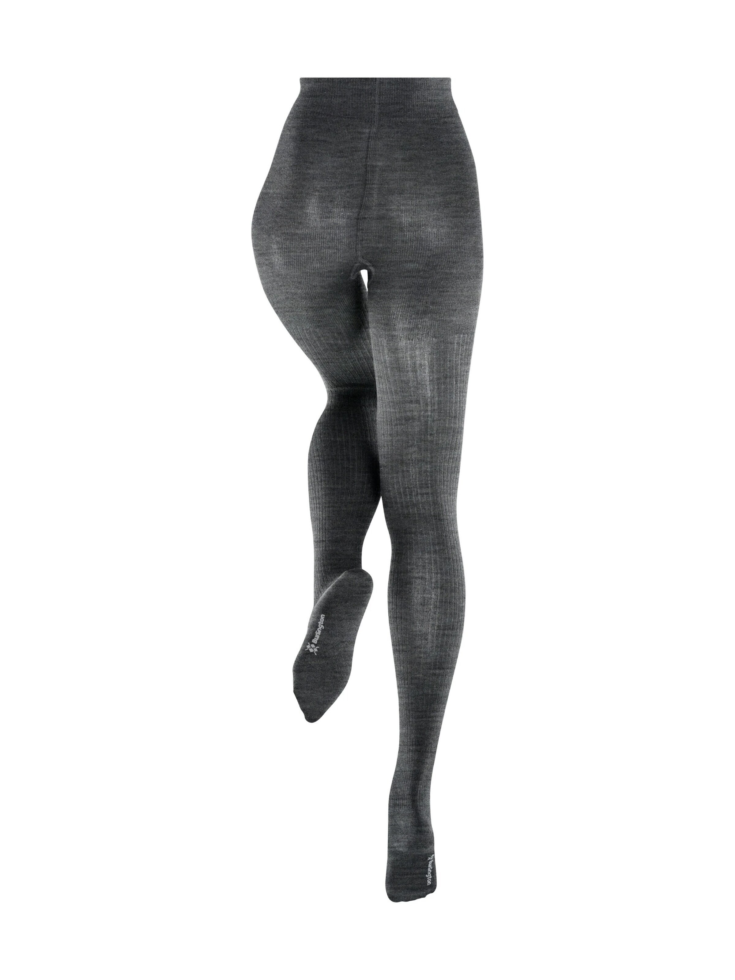 BURLINGTON Tights 'Rib Couture' in Grey