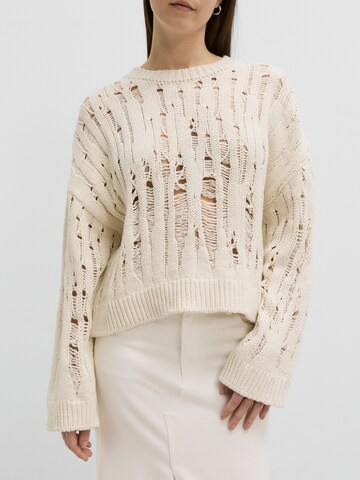 EDITED Pullover 'Irma' (GRS) in Beige: predná strana