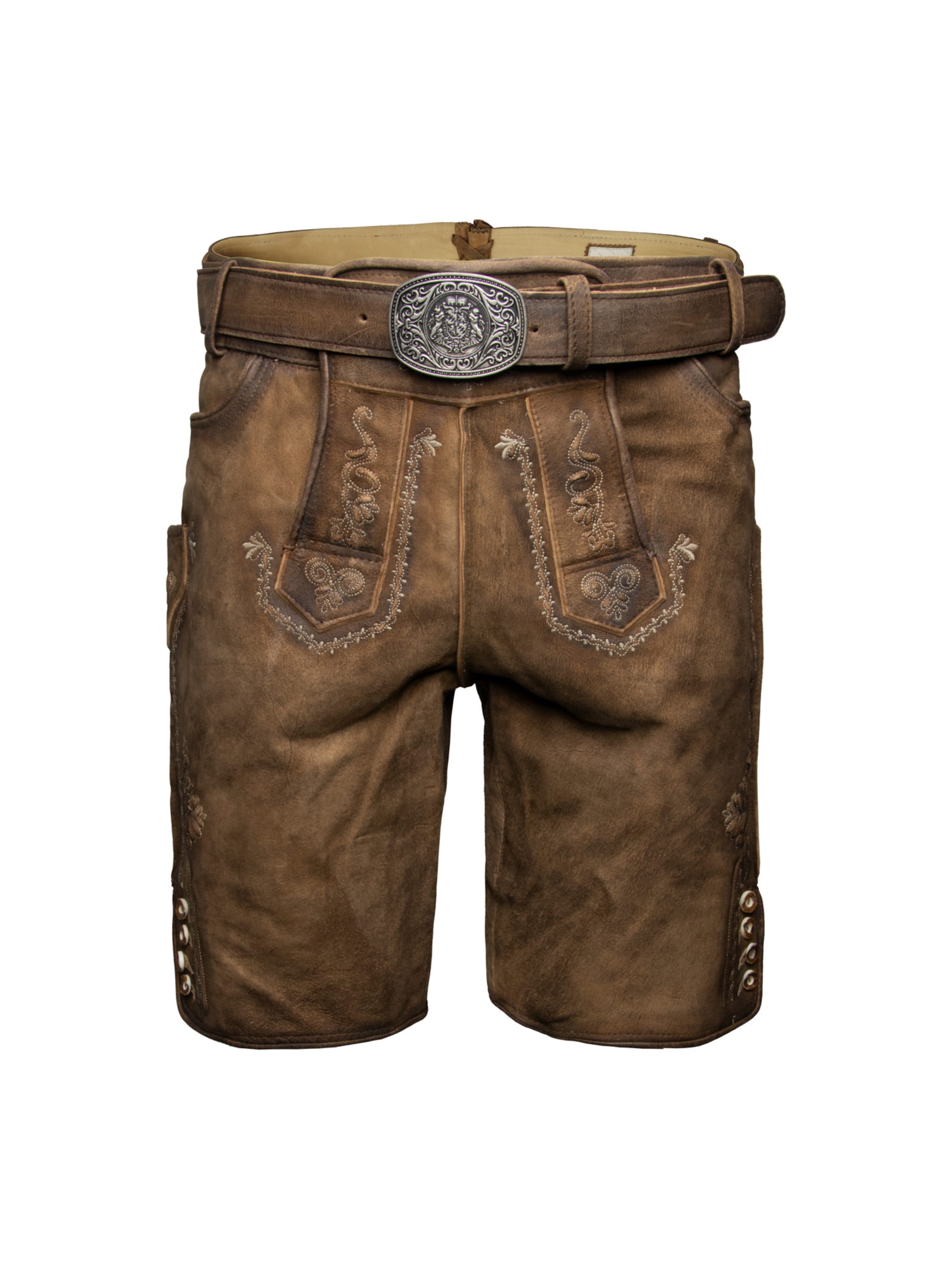 Regular Pantalon folklorique 'Georg' STOCKERPOINT en marron : devant