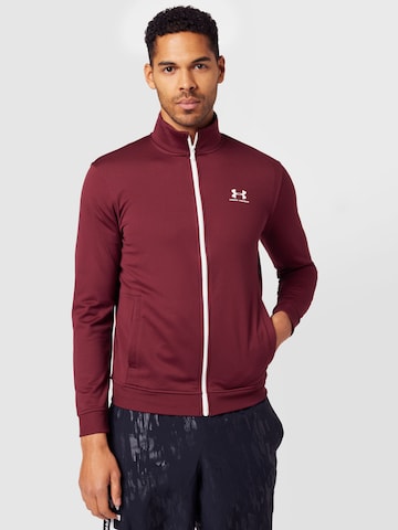 UNDER ARMOUR Trainingsjack in Rood: voorkant