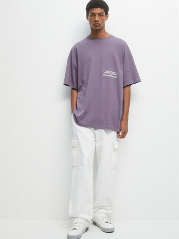 Pull&Bear Shirt in Purple