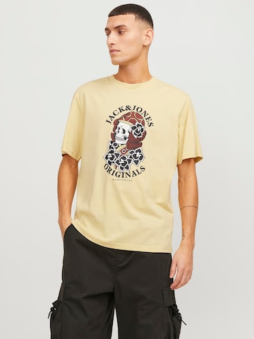 JACK & JONES Shirt 'HEAVENS' in Yellow: front