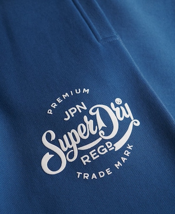 Effilé Pantalon Superdry en bleu