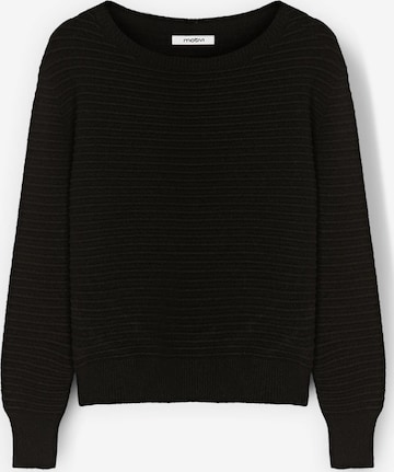 MOTIVI Trui in Zwart: voorkant