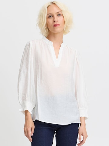 PULZ Jeans Blouse 'Mira' in Wit: voorkant