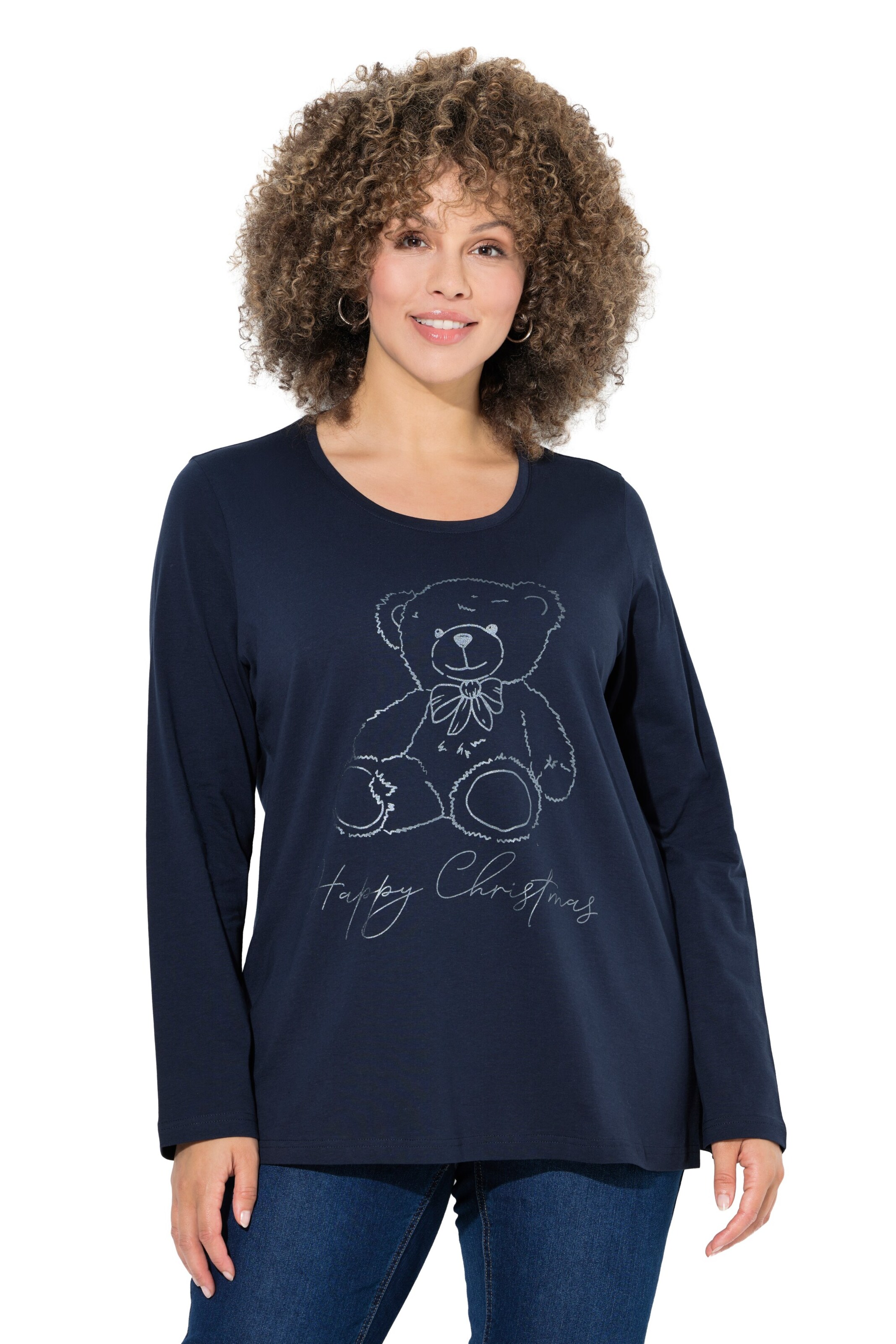 Ulla Popken Shirt in Blau: Vorderseite