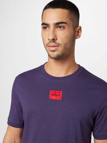 HUGO Red Shirt 'Diragolino212' in Lila