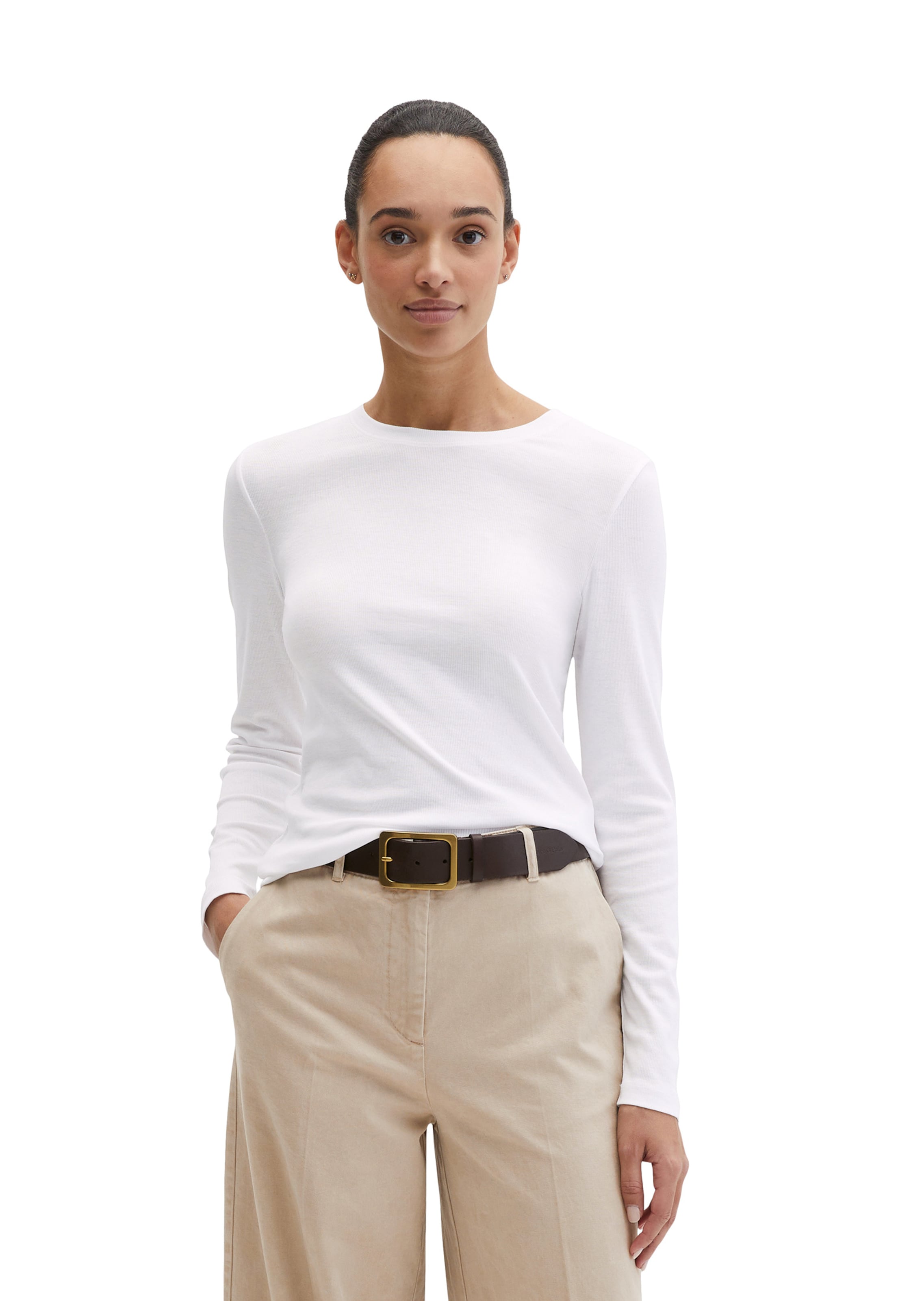 Marc O'Polo Shirt in Weiß: Vorderseite