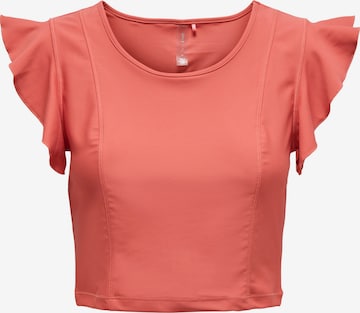 ONLY PLAY - Camiseta funcional 'Minea' en naranja: frente