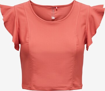 ONLY PLAY - Camiseta funcional 'Minea' en naranja: frente