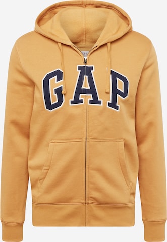 GAP - Sudadera con cremallera 'HERITAGE' en naranja: frente