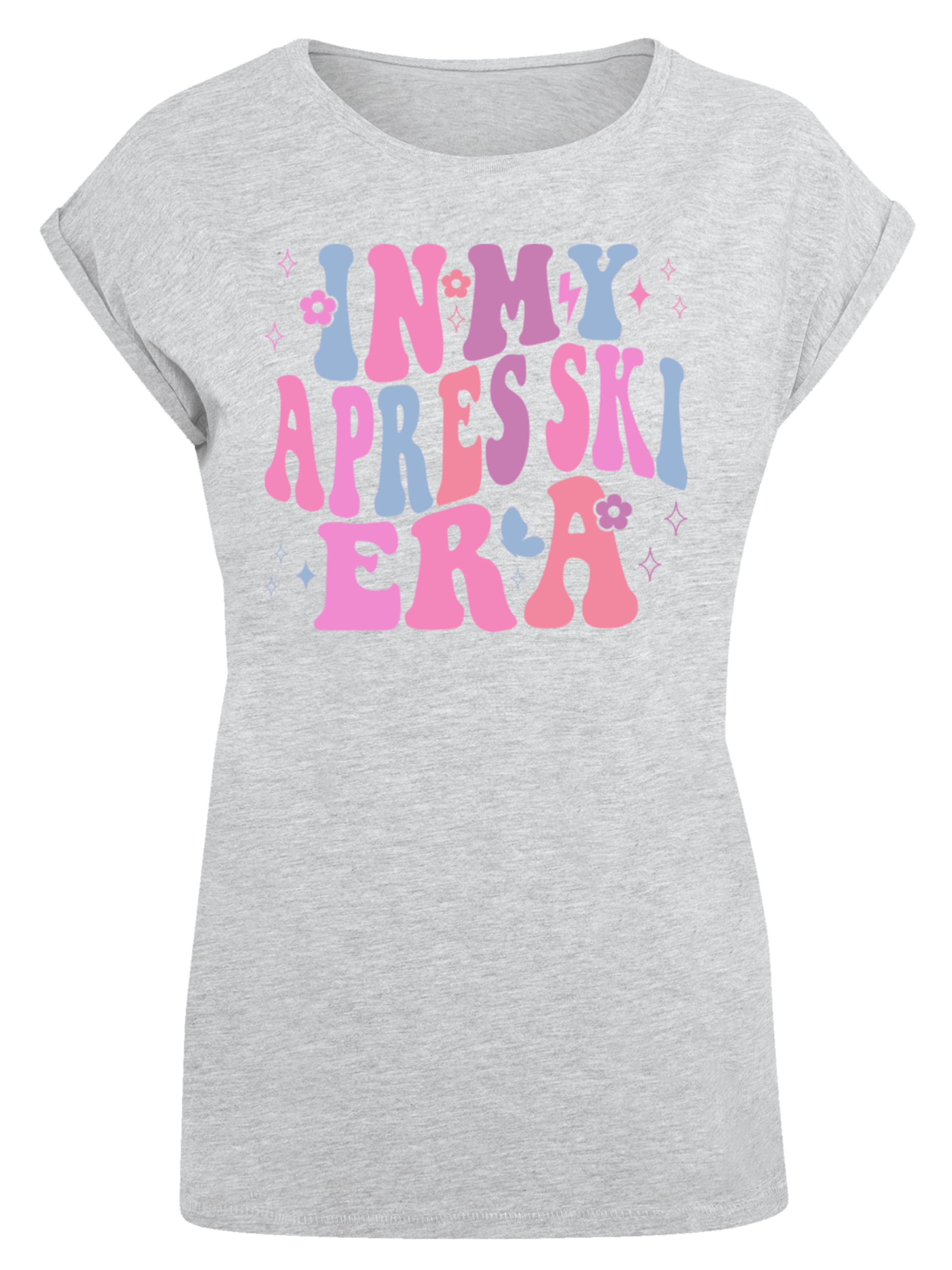T-shirt 'In My Apres Ski Era' F4NT4STIC en gris : devant