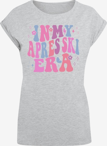 T-shirt 'In My Apres Ski Era' F4NT4STIC en gris : devant