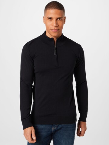 Pull-over 'Ancona' INDICODE JEANS en noir : devant