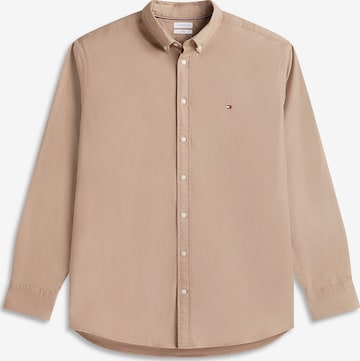 TOMMY HILFIGER Comfort fit Overhemd 'Flex' in Beige: voorkant