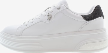 Baskets basses U.S. POLO ASSN. en blanc : devant