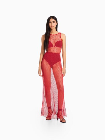 Bershka Beach dress in Red