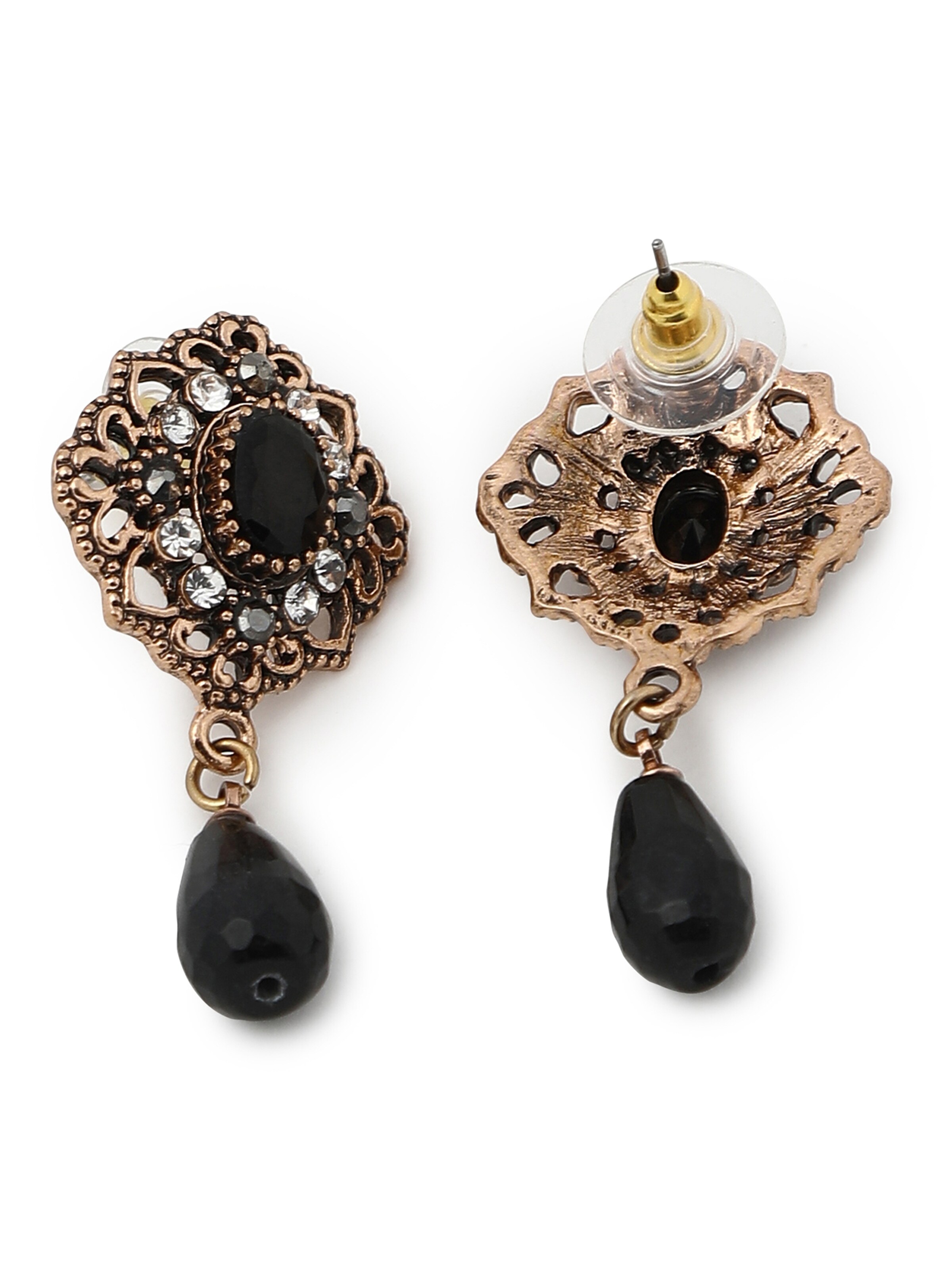 SOHI Fülbevalók 'Sandeep' - fekete