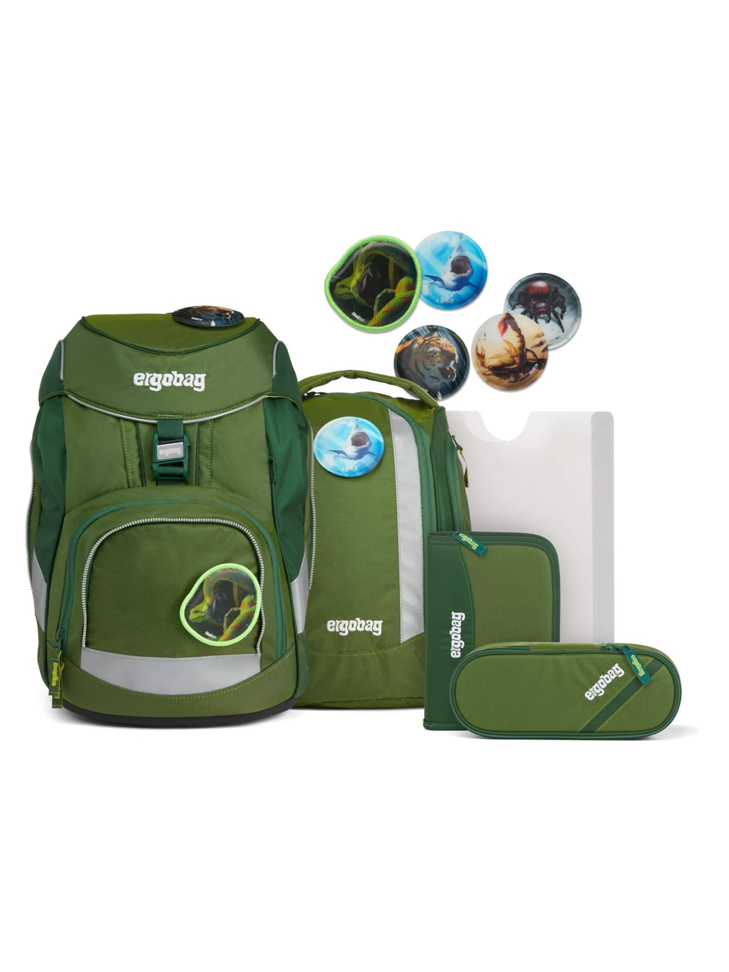 ergobag Rucksack 'Pack Set'‌‌‌‌‌‌ in Grün: Vorderseite
